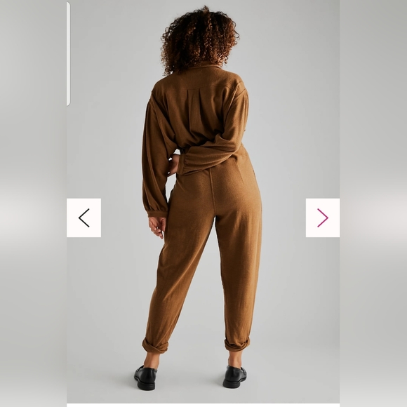 NWOT Free People Faye Jumpsuit Dark Blue - Picture 3 of 4